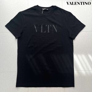 【新作】VALENTINO ヴァレンティノ ロゴ 半袖 Tシャツ ブラック XS 高級 新シーズン タグ付　新品