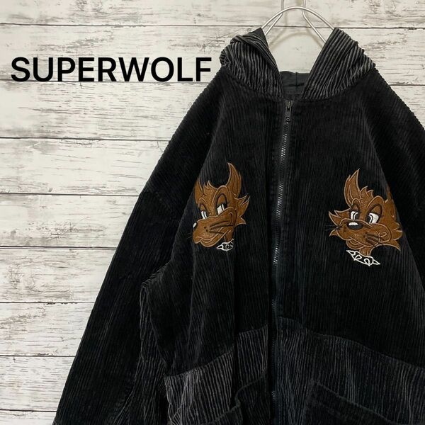 SUPERWOLF セットアップ コーデュロイ 刺繍 スケーター 上下セット