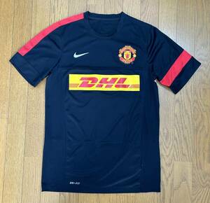 NIKE Manchester United ナイキ マンチェスターユナイテッド ユニフォーム DHL サッカーシャツ 黒 L