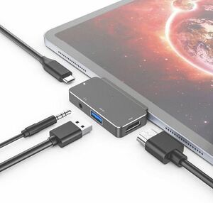 USB Type C hub USBC hub 4in1 conversion adapter 