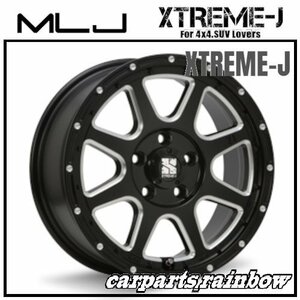 ★MLJ/エムエルジェイ XTREME-J エクストリームジェイ 17×7.5J 5/127 +40★グロスブラック★グランドチェロキー/ラングラー★4本価格★