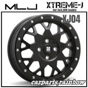 ★MLJ/エムエルジェイ XTREME-J XJ04 14×4.5J 4/100 +43★サテンブラック★軽カー/ソリオ★