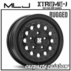 ★MLJ/エムエルジェイ XTREME-J RUGGED /ラギッド 14×5.0J/5J 5/114.3 +48★サテンブラック★タウンエース/ライトエース★