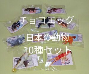 01 チョコエッグ 日本の動物コレクション 10種セット 美品