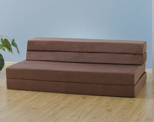  free shipping . super-discount sofa also become folding mattress semi-double cloth Brown color 