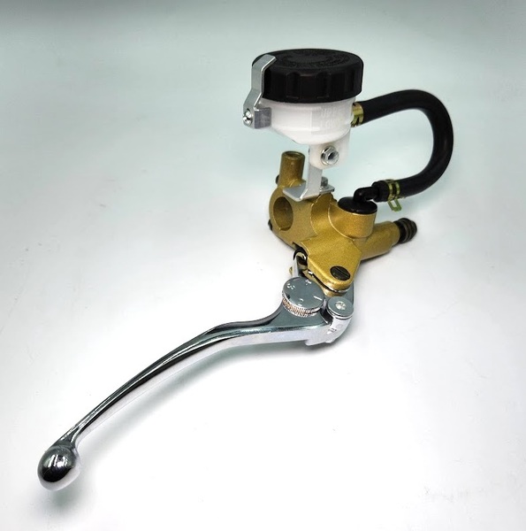ゴリラ 別体式 ゴールド ブレーキマスターシリンダー ブラックキャップ シングル 汎用 検/CBR PCX NSR NINJA モンキー FX GPZ RG250E