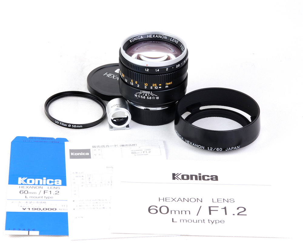 美品】Konica/コニカ HEXANON 60mm f1.2 Leica LTM L39マウント 800本