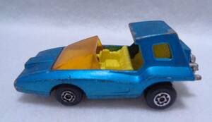 ★レトロ☆CAR★珍品「[送料520円] MATCHBOX SUPERFAST 37 SOOPA COOPA 1972年製造 英国製 約7.5cm ミニカー 車 ブルー」当時物 現状渡し