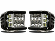 LED 作業灯 27W ドライビングランプ CREE XB-D 左右非対称2個セット 12V 24V オフロード 4WD フォグランプに P-500_画像9