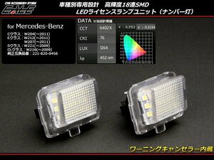 LEDライセンスランプ ナンバー灯 メルセデス ベンツ W204 W212 W207 W221 W216等 R-105