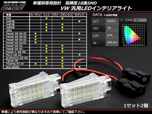 VW 汎用 LED インテリアランプ ゴルフ パサート ポロ等 R-178