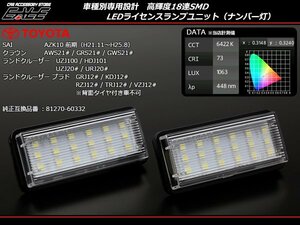 LED ライセンスランプ 210系 クラウン アスリート/ハイブリッド/ロイヤル AZK10 SAI 前期 純正 ランプ ユニット交換 ナンバー灯 R-219