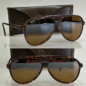 90's B&L Ray-Ban traditional COLUMBUS cologne bs Brown B-15TGM mirror lens Teardrop a Vintage boshu rom 