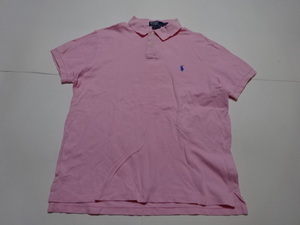 ●ラルフローレン Polo by Ralph Lauren 半袖ポロシャツ XL ロゴ刺繍入り●0812●