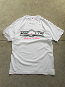 90s POINT BLANK Music On The Move Tシャツ Vintage ビンテージ FRUIT OF THE LOOM シングルステッチ made in USA フルーツオブザルーム