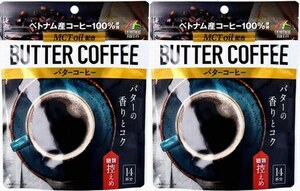 2 sack (28 cup minute ) butter coffee 70g(14 cup minute ) Vietnam production coffee 100%.MCT oil, salt free butter . combination did sugar kind note . butter coffee..