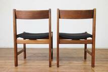 北欧 デンマーク Hans J.Wegner ハンス・J・ウェグナー GETAMA ゲタマ社 サイド チェア オーク材 ヴィンテージ 2脚セット_画像5