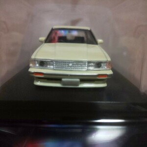 GX71 Aoshima 1/64gla tea n no. 12.71 Mark Ⅱ 1987 year ① white color Mark Ⅱ manner white old car association high speed have lead latter term type 