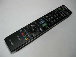 7☆SHARP/シャープ AQUOS テレビ用リモコン GA912WJSA☆