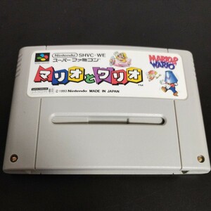 中古品★ スーパーファミコンソフト マリオとワリオ