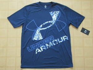 即決新品 LGサイズ UNDER ARMOUR 半袖Tシャツ ネイビー アンダーアーマー