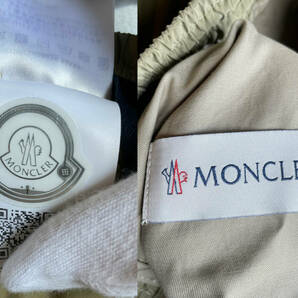 新品 本物 モンクレール ロゴ パンツ 48 MONCLER コベージュ ロゴ ワッペン チノパン コットン ナイロンの画像10