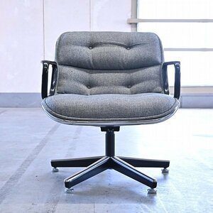 Knoll 30万「ポロックチェア」d チャールズ・ポロック デスク ロッキング機能 回転 事務所 書斎 オフィス 椅子 ノール ジョージネルソン