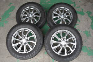 ９分山 アルミ付 15×6.0J 5H114.3 +53 MACBES 195/65 R15 ブリジストン VRX2 4本 アイシス.エスクァイア.ステップワゴン等 H-73