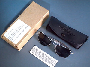 　AO アビエーター　2000年製 ビンテージ AMERICAN OPTICAL U.S. GI . AVIATOR デッドストック　フルセット US Military