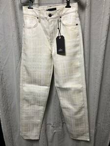 新品 B品 LEVI’S made&crafted The Column Summer Plaid 23 30 定価27,500円 リーバイス パンツ pants デニム white lmc トルコ製