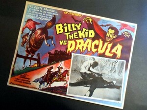 ビリー・ザ・キッド対ドラキュラ アメリカ映画のメキシコ製ロビーカード