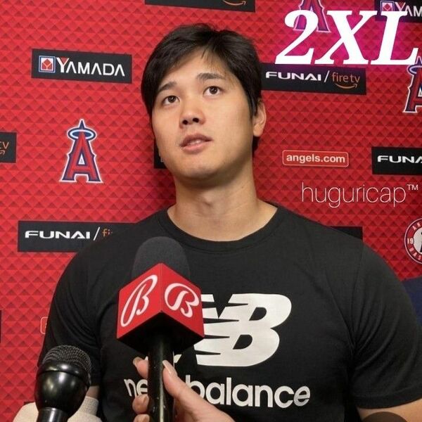 祝MVP New Balance 完売 大谷翔平着用 スタックドロゴショートスリーブTシャツ ブラック US XL JP 2XL