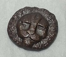 1964／JAPAN 3RD ASIAN 京都ライオンズ　銅製メダル型ライオン_画像1