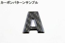 組み合タイプカーボン調ロゴエンブレムローマ字・アルファーベッド カー用品 外装パーツ カーアクセサリー 車バイク エンブレムステッカー_画像3