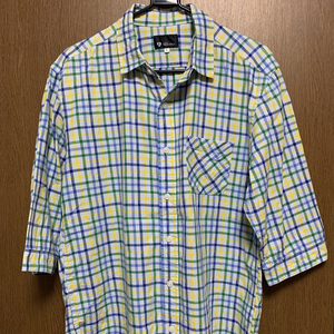 L TK MIXPICE / タケオキクチ 七分袖 チェックシャツ ライトブルーベース 