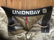 unionbay ユニオンベイメンズカーゴショートパンツ30インチ目立ったキズ汚れなどがない比較的綺麗な美品中古品_画像2