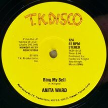 ■Anita Ward（アニタ・ワード）｜Ring My Bell(Midnight Mix)／Make Believe Lovers(Midnight Mix) ＜12' 1979年 US盤＞_画像1