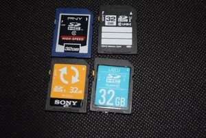 SDHC 32GB 4 sheets sony pny other SDHC card operation verification ending ordinary mai correspondence memory card M1