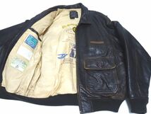 AVIREX 90s vintage original G-1 FLIGHT JACKET L size / アビレックス レザー フライトジャケット 革ジャン メンズ 初期 当時物_画像6