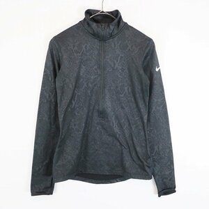 NIKE Nike DRY-FIT half Zip jersey outdoor camp sport Tec series black ( men's S) used old clothes N5623