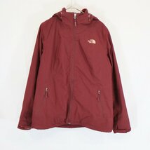 THE NORTH FACE ノースフェイス ダウンジャケット 防寒 防風 アウトドア キャンプ ワインレッド (レディース L) 中古 古着 N5931_画像1