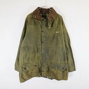 Barbour バブアー BEAUFORT オイルドジャケット 防寒 防風 ユーロ ヨーロッパ古着 オリーブ (メンズ 44) 中古 古着 N6770