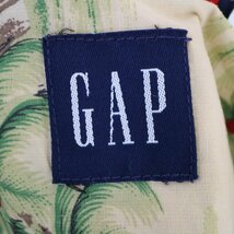 00年代 GAP ギャップ アロハシャツ オープンカラー ボックスシルエット 総柄 マルチカラー (メンズ L) 中古 古着 N8267_画像8