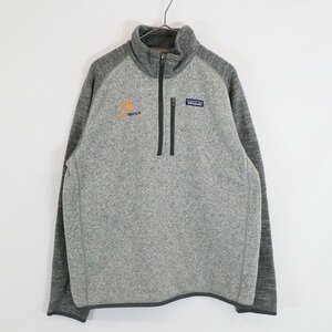 patagonia パタゴニア ハーフジップセーター アウトドア キャンプ アウター 防寒 登山 グレー (メンズ L) 中古 古着 N8589