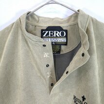 ZERO プルオーバージャケット 防寒 スタンドカラー スナップボタン 比翼仕立て ベージュ (メンズ M) 中古 古着 N9439_画像4