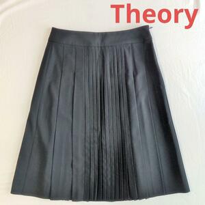 【美品】Theory　セオリー　プリーツ スカート 黒