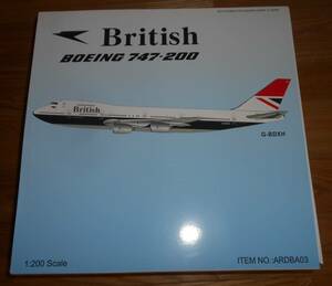 ARD 1/200 yellowtail tishu air way zB747-200 G-BDXH