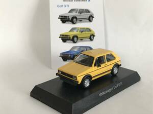 1/64 京商 VW フォルクスワーゲン2【Golf ゴルフ GTI 黄（イエロー）】