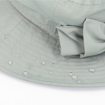 サファリハット レディース 撥水 アドベンチャーハット 春夏 帽子 ラベンダー FREEサイズ 58cm 女性 UV対策 日焼け防止_画像3