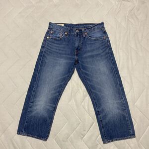 8B【着少】LEVIS リーバイス ビッグE 28 プレミアム PREMIUM 505 デニム ジーンズ ジーパン パンツ ストレッチ クロップド ショートパンツ